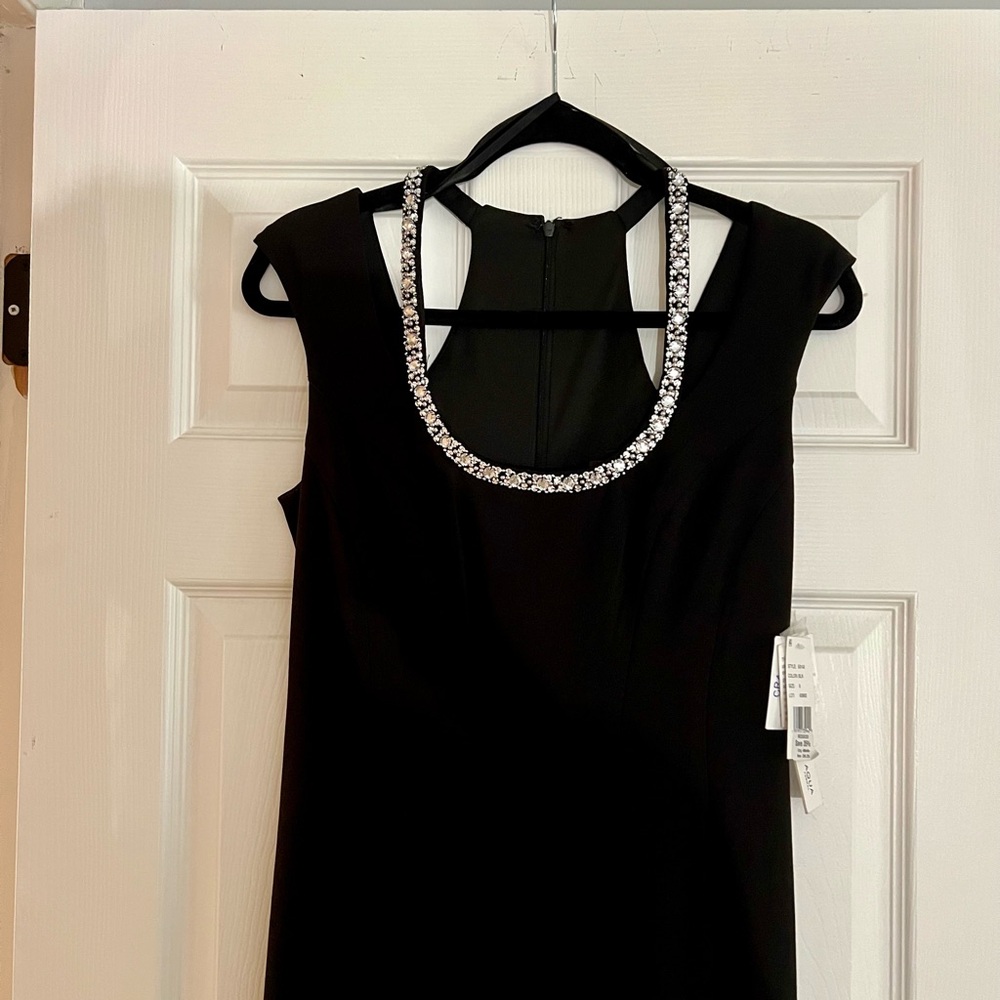 Aqua Black Sleeveless Maxi Gown for Cocktail Events, new with tags! - Picture 2 of 3